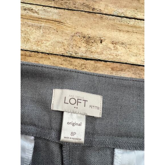 LOFT by Ann Taylor Gray Dress Pants Career Workwear Size 8 Petite - Picture 5 of 6